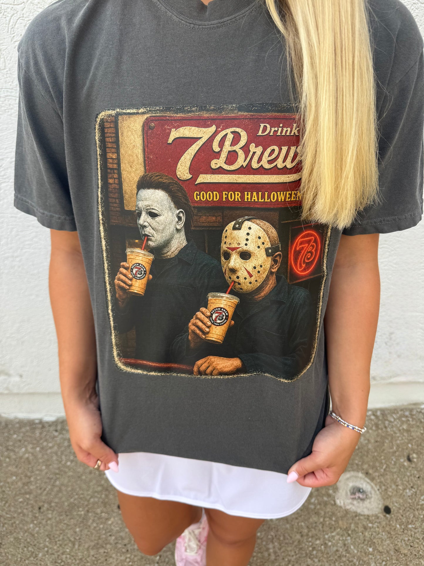 7 Brew Jason and Michael Graphic Tee