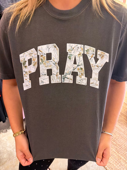 Camo Pray Comfort Colors Graphic Tee