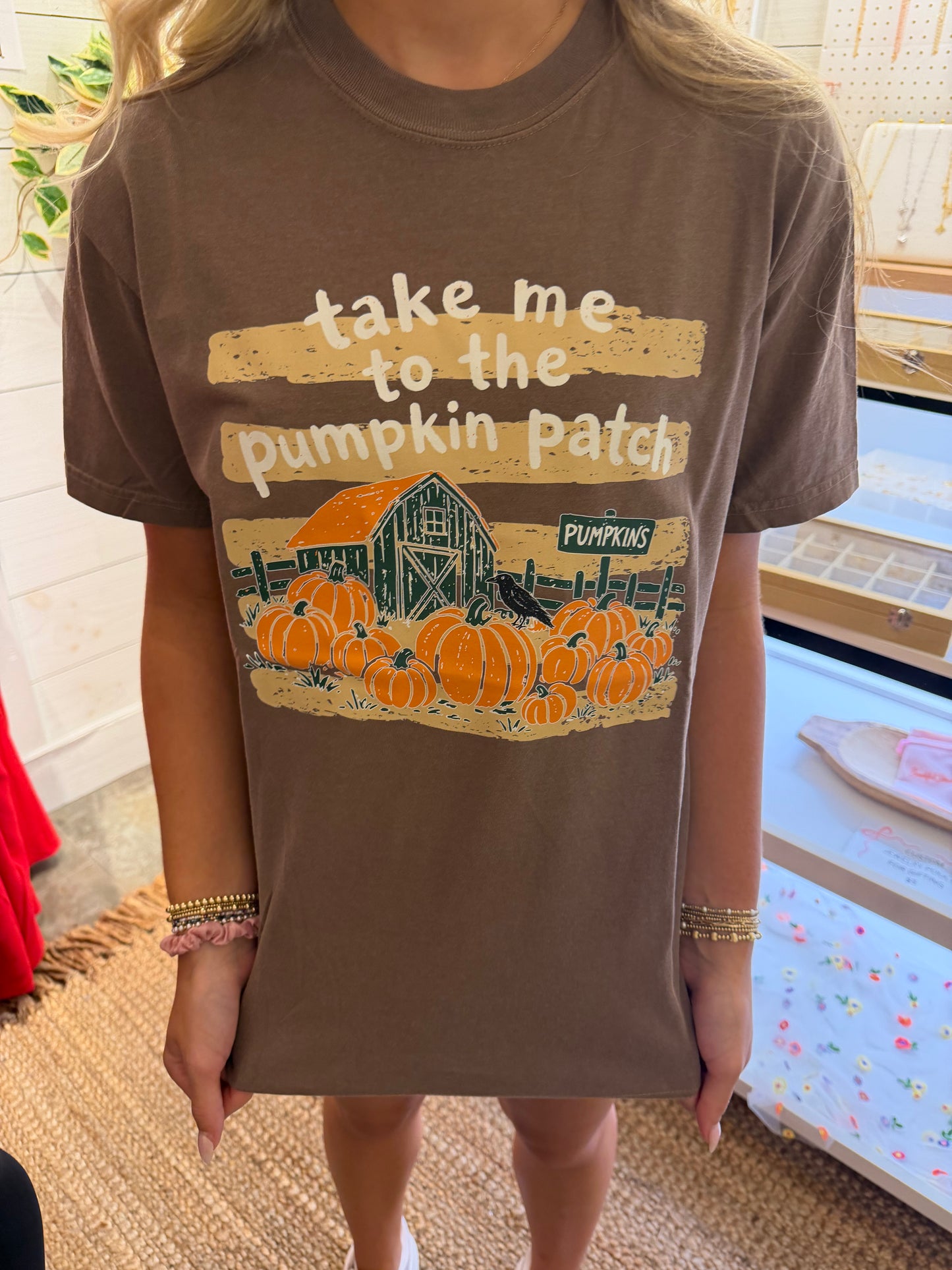 Take me to the Pumpkin Patch Comfort Colors Graphic Tee