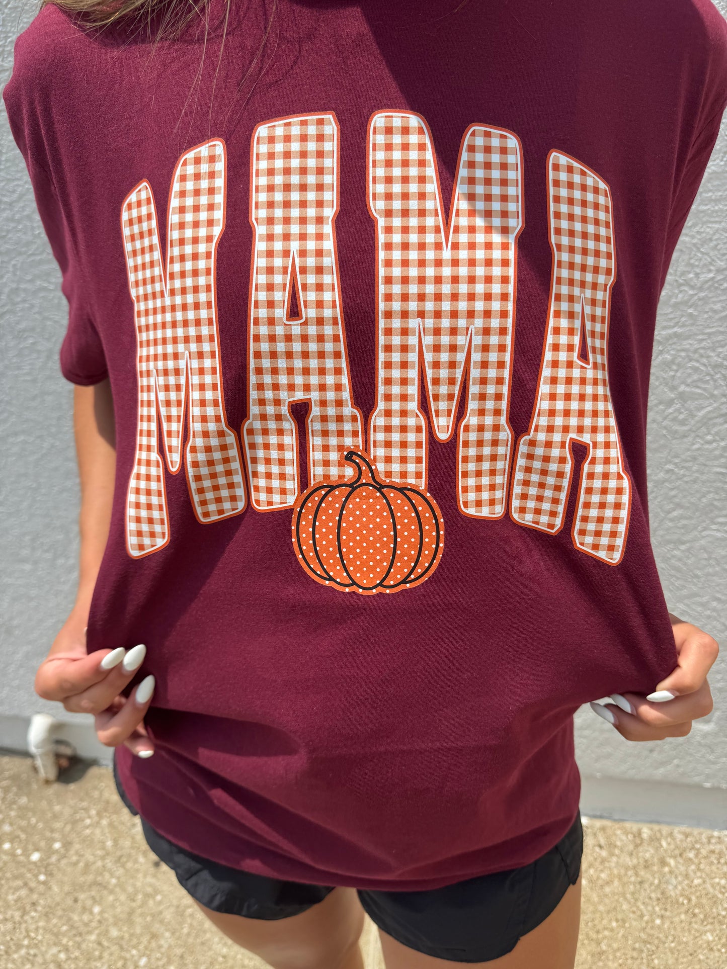 Mama Fall Pumpkin Graphic Tee