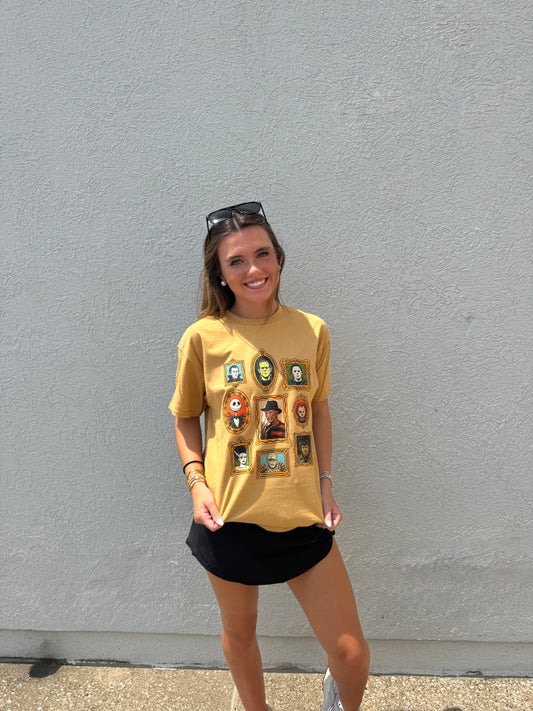 Favorite Horror Films Frame Graphic Tee