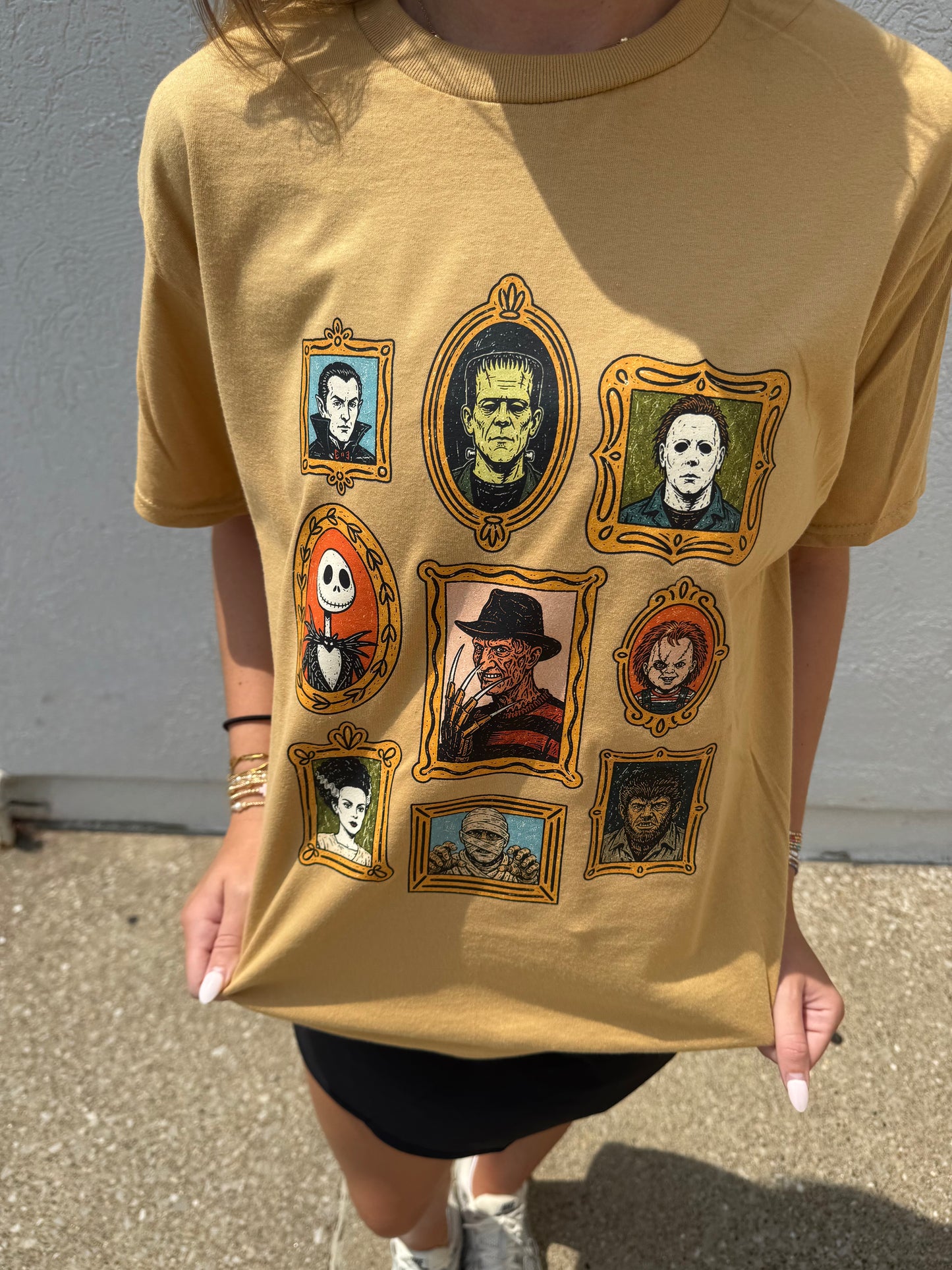 Favorite Horror Films Frame Graphic Tee