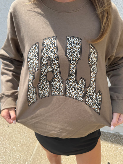 Cheetah Fall Crewenck Sweatshirt