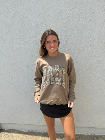 Cheetah Fall Crewenck Sweatshirt