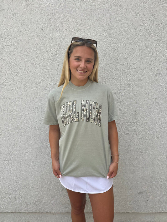 Girl Mom Camo Graphic Tee