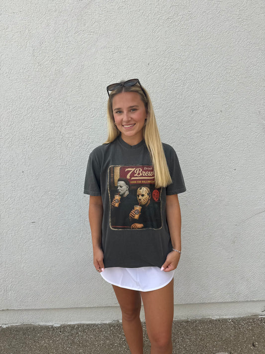 7 Brew Jason and Michael Graphic Tee